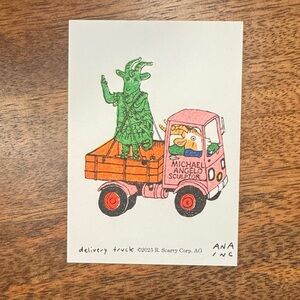 Inciardi Mini Print Richard Scarry Delivery Truck